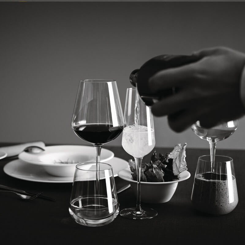 34 Cl Bormioli Rocco Inalto Uno Waterglas in Glas - Set van 6 Stuks