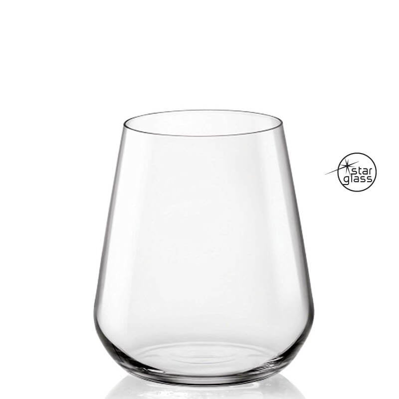 34 Cl Bormioli Rocco Inalto Uno Waterglas in Glas - Set van 6 Stuks
