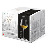 38 Cl Bormioli Rocco Inalto Uno Verre À Vin Blanc En Verre Lot de 6 Pièces