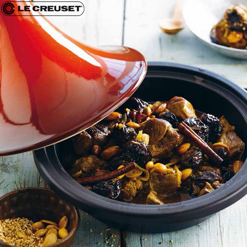 27 Cm Le Creuset Cocotte Tajine In Ghisa E Ceramica