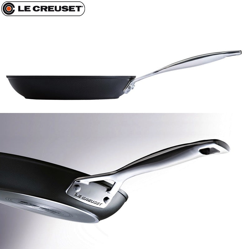 Le Creuset Les Forgees antihaftbeschichtete flache Pfanne aus Aluminium