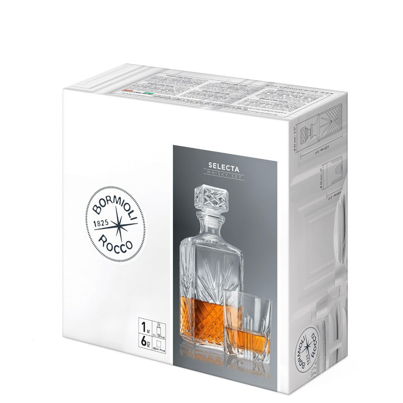 Bormioli Rocco Selecta Whisky Glass Set in Glass Set of 7 Pieces