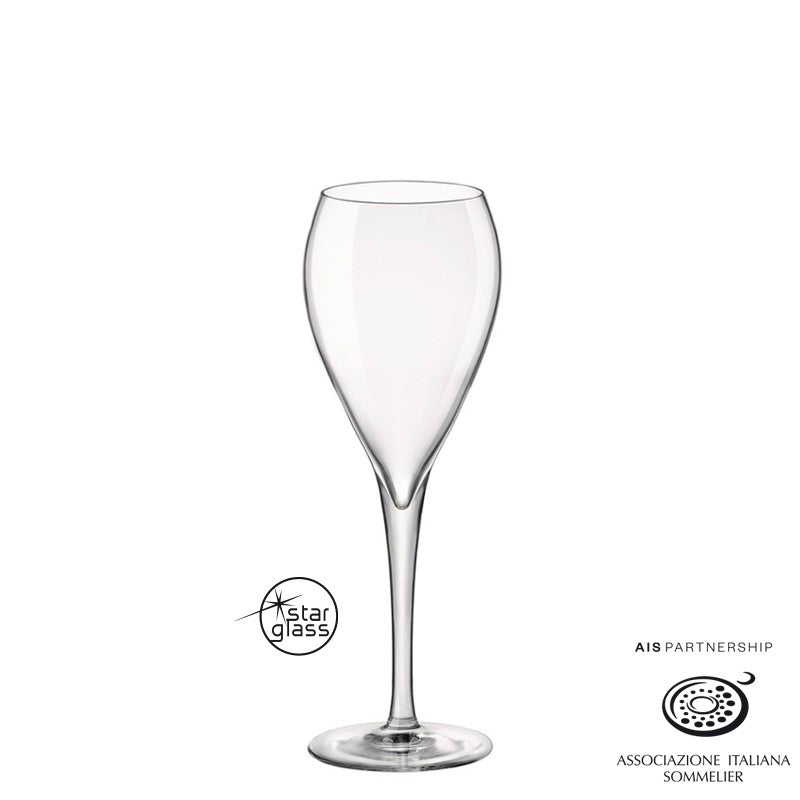 15 Cl Bormioli Rocco Inalto Tre Sensi Flûte En Verre Lot de 6 Pièces