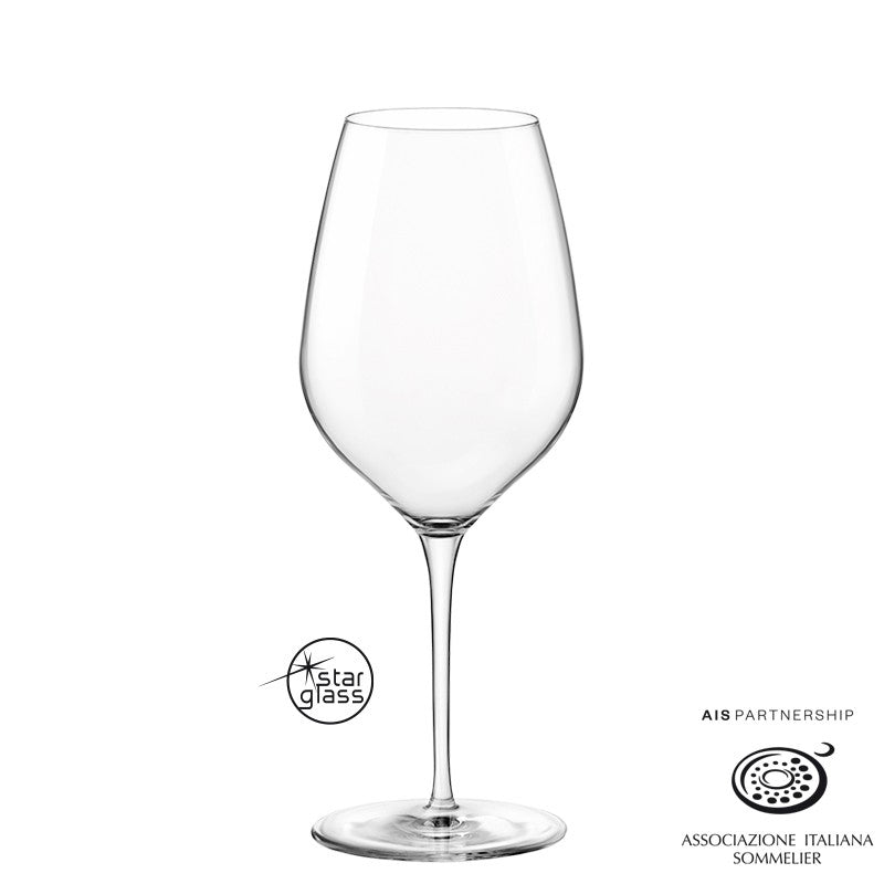 55 Cl Bormioli Rocco Inalto Tre Sensi Calice Vino Rosso In Vetro Set 6 Pezzi