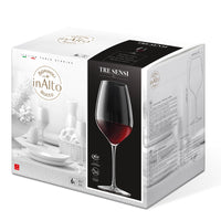 66 Cl Bormioli Rocco Inalto Tre Sensi Verre À Vin Rouge En Verre Lot de 6 Pièces