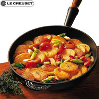 26 Cm Le Creuset Padella Alta In Ghisa Con Manico In Legno