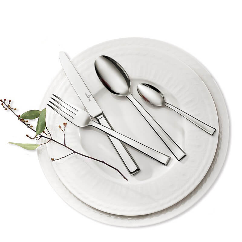 Villeroy And Boch Victor Service de couverts en acier inox Set de 24 pz