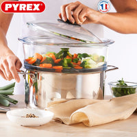 Pyrex Classic Panier vapeur rond en verre borosilicaté