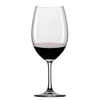 65 Cl Stolzle Lausitz Classic Long Life Bordeaux Red Wine Glass in Glass - Set of 6 Pieces