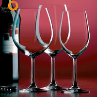 77 Cl Stolzle Lausitz Classic Long Life Calice Vino Rosso Burgundy In Vetro Set 6 Pezzi