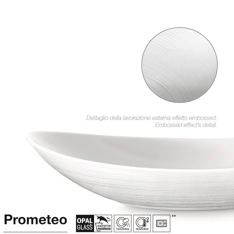 Bormioli Rocco Prometeo Service de vaisselle en verre opale Set de 19 pz
