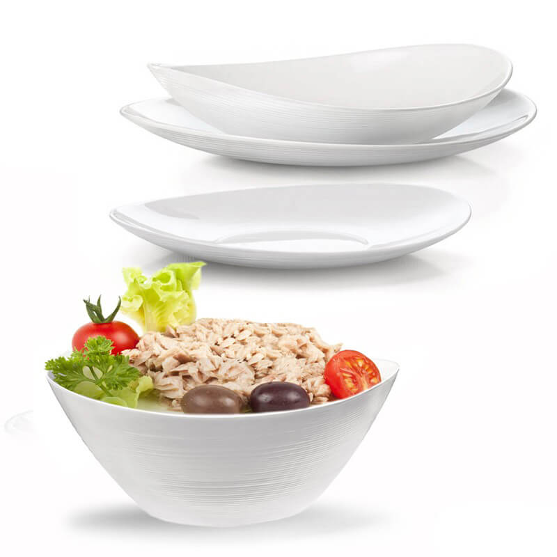 Bormioli Rocco Prometeo Service de vaisselle en verre opale Set de 19 pz