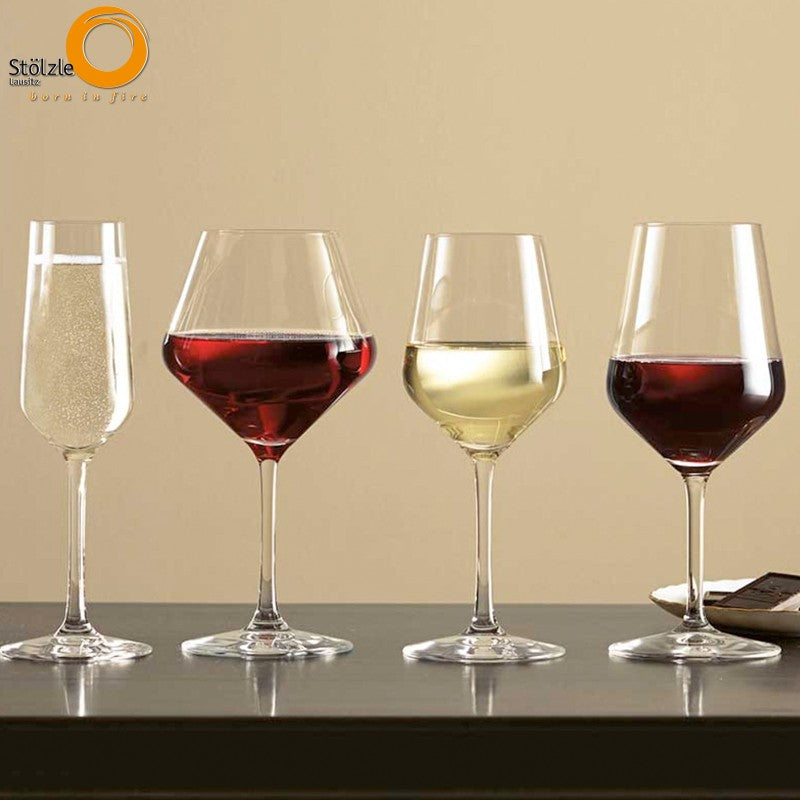 49 Cl Stolzle Lausitz Revolution Verre à Vin Rouge en Verre - Lot de 6 Pièces