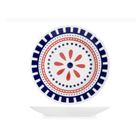 H&H Zephyra Service de Table En Porcelaine - Set de 18 Pcs