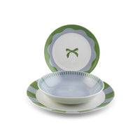 H&H Coupe Minty Servies In Porselein - Set van 18 St.