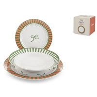 H&H Candy Service de Table En Porcelaine - Set de 18 Pcs