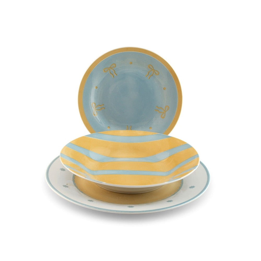 H&H Daisy Servies In Porselein - Set van 18 St.