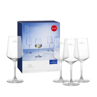38 Cl Villeroy And Boch Ovid Calice Vino Bianco In Vetro Set 4 Pezzi