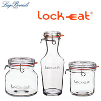 Bormioli Luigi Lock Eat Set Luchtdichte Glazen Potten Set van 3 St.