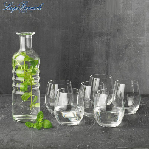 Bormioli Luigi Hydrosommelier Water Glass Set in Glass Set of 7 Pieces