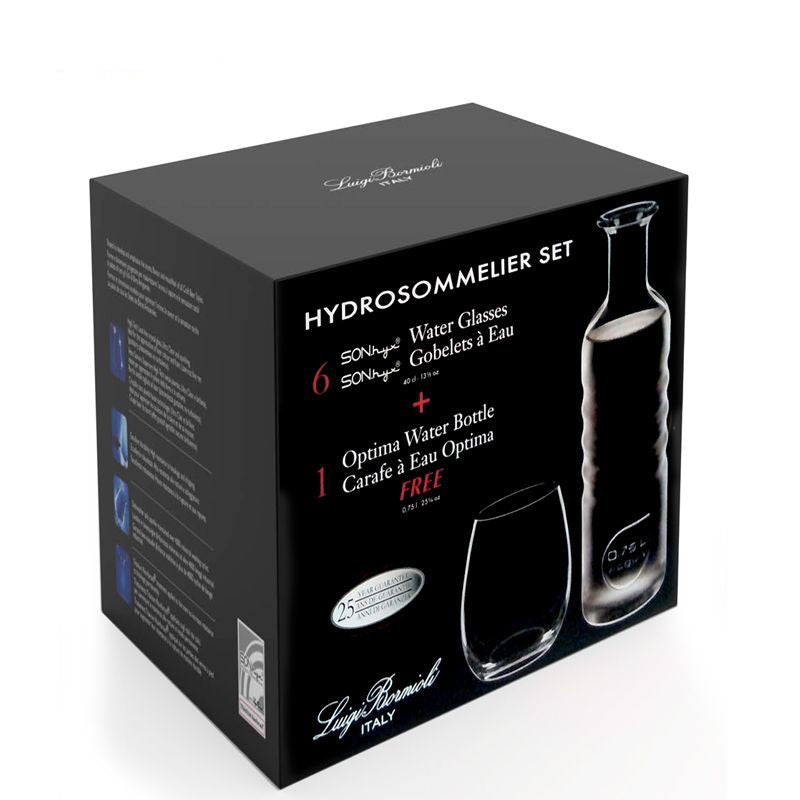 Bormioli Luigi Hydrosommelier Wasserglas-Set aus Glas Set mit 7 Teilen