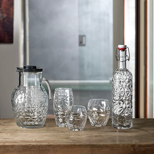 59 Cl Bormioli Luigi Prezioso Soft Drink Glass in Glass Set of 4 Pieces