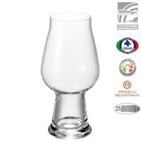 54 Cl Bormioli Luigi Birrateque Copa de Cerveza en Vidrio - Set de 2 Piezas