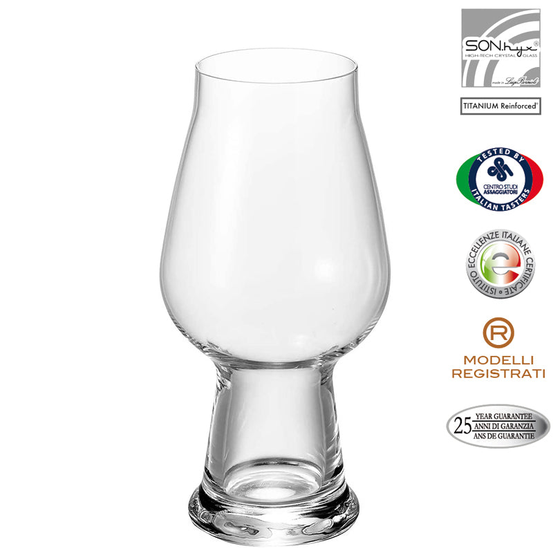 54 Cl Bormioli Luigi Birrateque Copa de Cerveza en Vidrio - Set de 2 Piezas