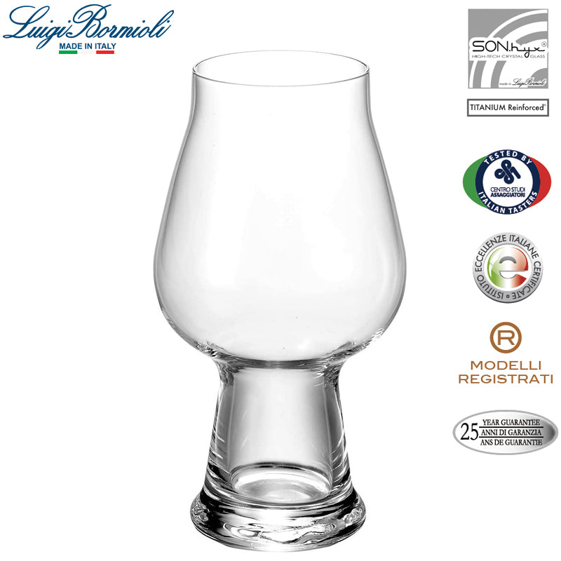 60 Cl Bormioli Luigi Birrateque Verre à Bière en Verre - Lot de 2 Pièces