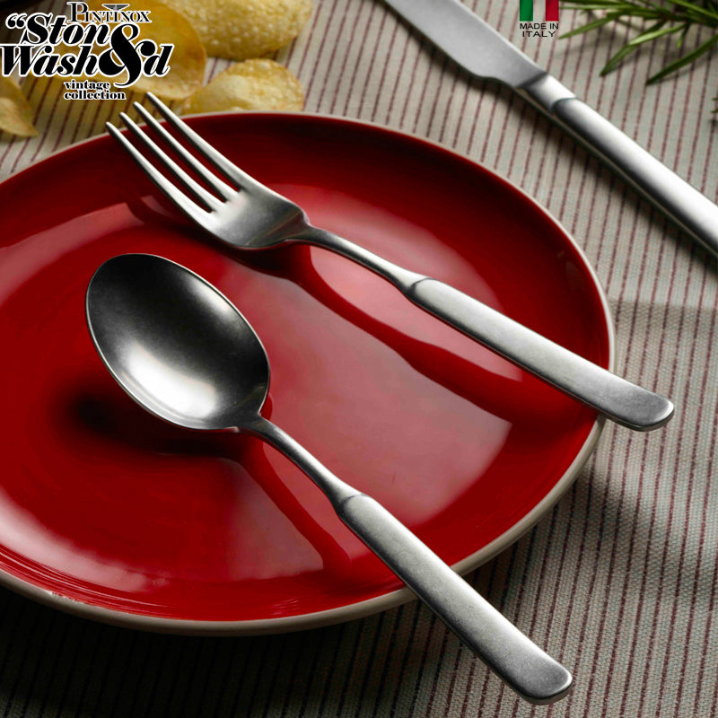 Pintinox Casali juego de cubiertos en acero inoxidable - set 24 piezas