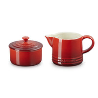 Le Creuset Evolution milk and sugar set milk jug 30 cl with sugar jar in vitrified stoneware - set of 2 pieces