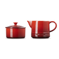 Le Creuset Evolution milk and sugar set milk jug 30 cl with sugar jar in vitrified stoneware - set of 2 pieces