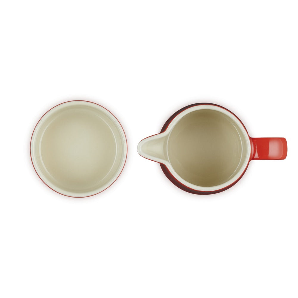 Le Creuset Evolution milk and sugar set milk jug 30 cl with sugar jar in vitrified stoneware - set of 2 pieces