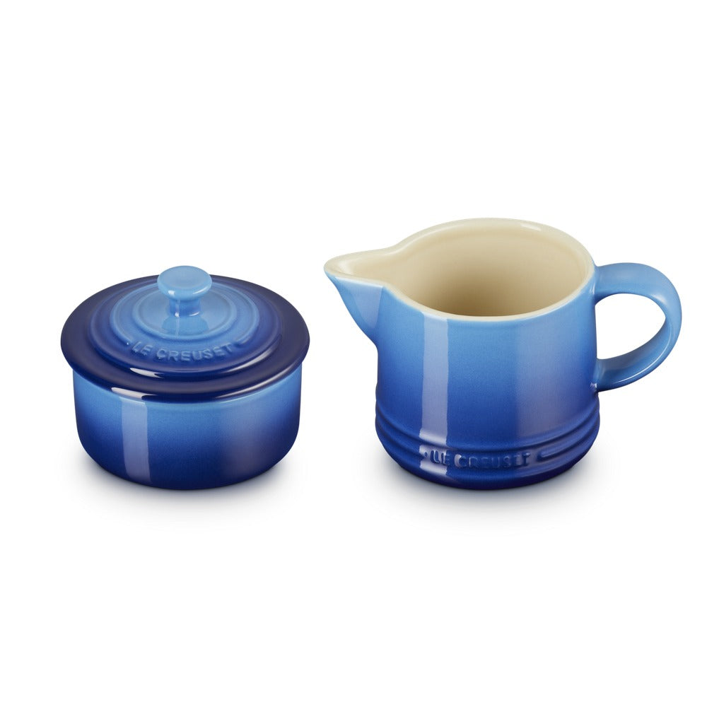 Le Creuset Evolution milk and sugar set milk jug 30 cl with sugar jar in vitrified stoneware - set of 2 pieces