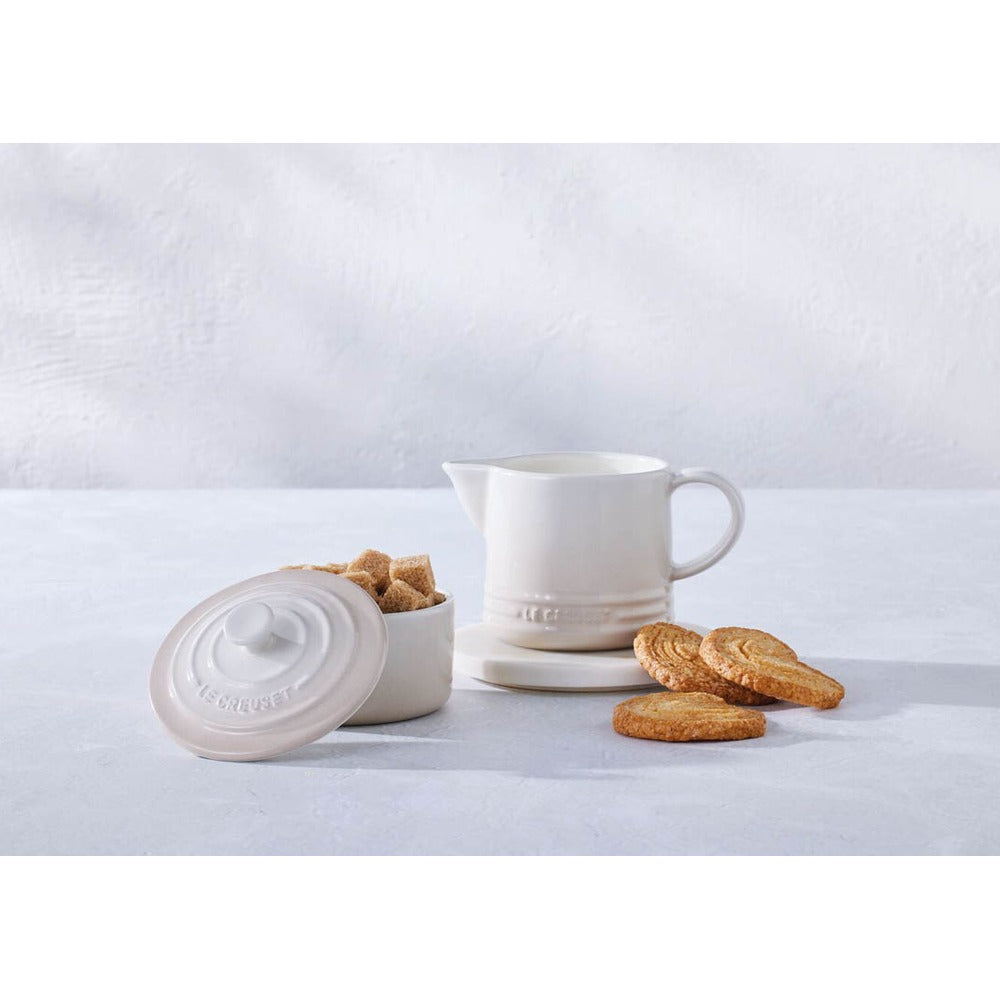 Le Creuset Evolution milk and sugar set milk jug 30 cl with sugar jar in vitrified stoneware - set of 2 pieces