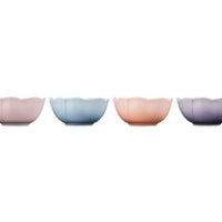 10 cm - Le Creuset Anemone Flower Bowl in Stoneware Set of 4 Pcs