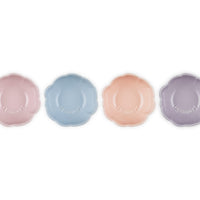 10 cm - Le Creuset Anemone Flower Bowl in Stoneware Set of 4 Pcs