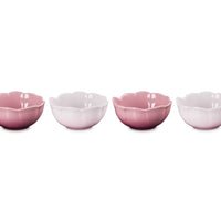 10 cm - Le Creuset Anemone Flower Bowl in Stoneware Set of 4 Pcs