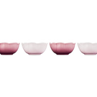 10 cm - Le Creuset Anemone Flower Bowl in Stoneware Set of 4 Pcs