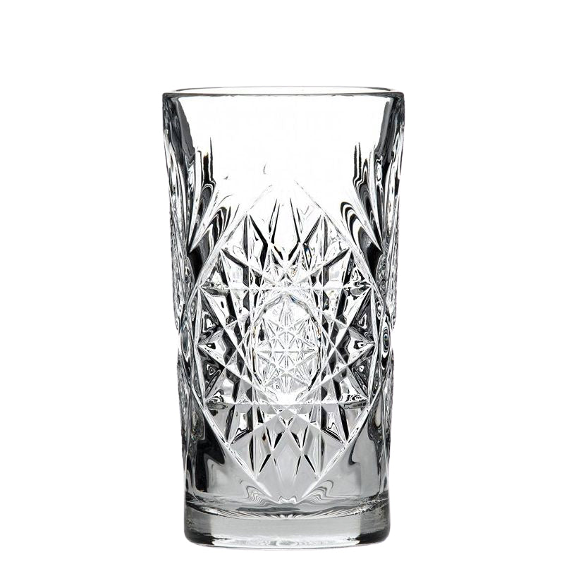 47 3 Cl Libbey Hobstar Soft Drink Glass in Glass - Set of 12 Pieces