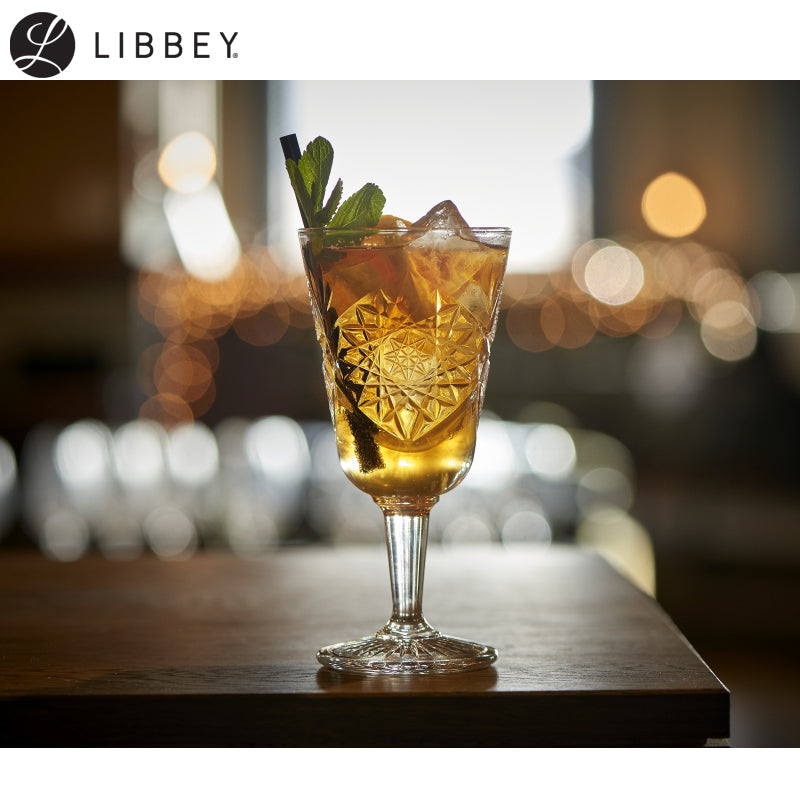 30 Cl Libbey Hobstar Rode wijnglas van glas Set van 12 stuks
