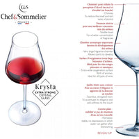 50 Cl Chef And Sommelier Reveal Up Verre à Vin Rouge en Verre - Lot de 6 Pièces