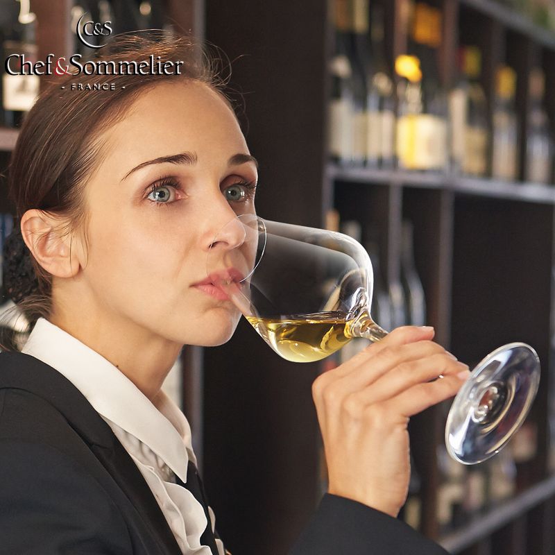 30 Cl Chef And Sommelier Reveal Up White Wine Glass in Glass Set of 6 Pieces