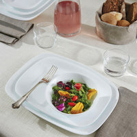 Bormioli Rocco Parma Service de Vaisselle en Verre Opale - Lot de 18 Pcs