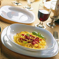 Bormioli Rocco Parma Service de Vaisselle en Verre Opale - Lot de 18 Pcs