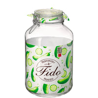 400 Cl Bormioli Rocco Fido Tarro Hermético Cilíndrico en Vidrio - Set de 6 Pzs