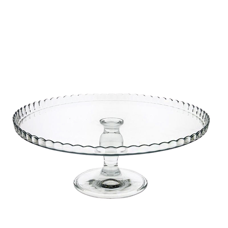 32 Cm Pasabahce Patisserie Raised Cake Stand in Glass