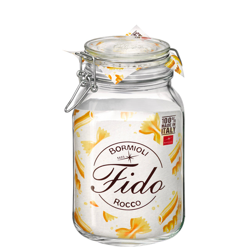 200 Cl Bormioli Rocco Fido Bocal Hermétique En Verre Set de 6 Pcs
