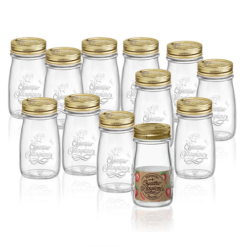 20 Cl Bormioli Rocco Quattro Stagioni Flasche Set mit 12 Stück