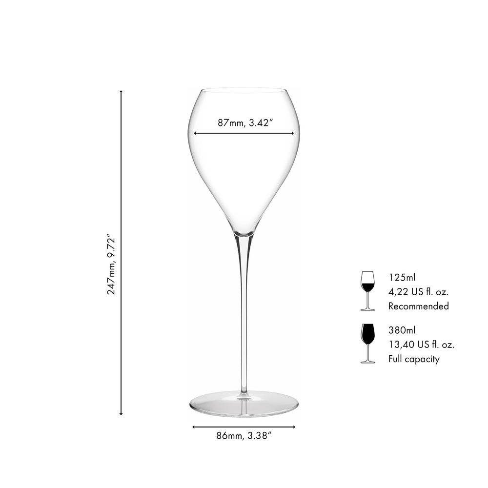 38 cl - Riedel Bellorotondo Verre à Vin Blanc en Verre